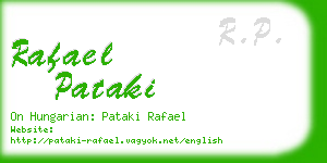 rafael pataki business card